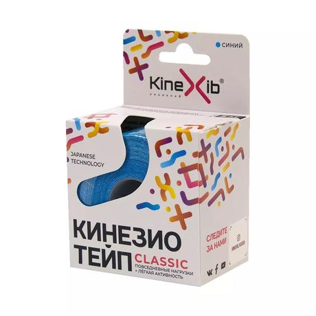 Фото Kinesio-Tape Kinexib Classic 5 м х 5 см синий