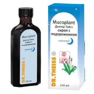 Фото Доктор Тайсс, сироп с подорожником ночной, 100 мл