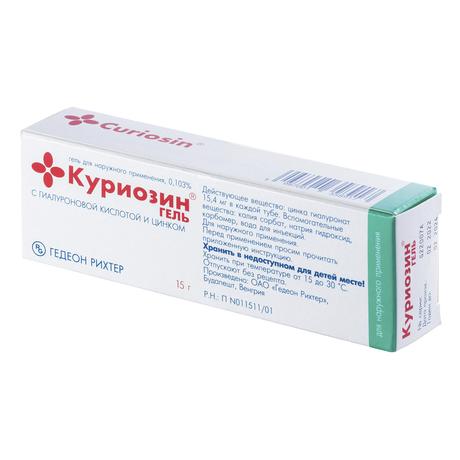 Фото Куриозин, гель 0.103%, 15 г