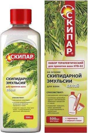 Фото Скипар, Эмульсия белая, набор терапевтический для принятия ванн 500 мл 