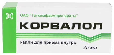 Фото Корвалол, капли для приема внутрь, флакон-капельница 25 мл