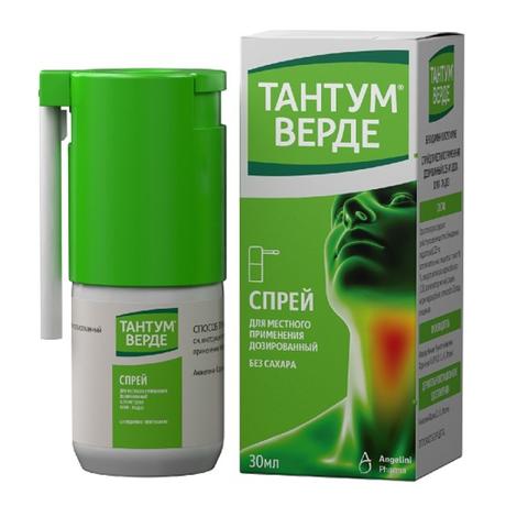 Фото Тантум Верде, спрей 0.255 мг/доза, 30 мл