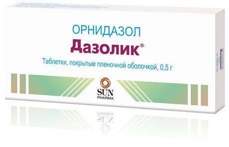 Фото Дазолик, таблетки покрыт. плен. об. 0.5 г, 10 шт.