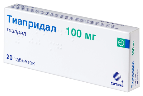 Фото Тиапридал, таблетки 100 мг, 20 шт.