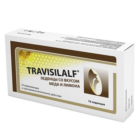 Фото Трависилальф, леденцы (мед-лимон) 2.5 г, 16 шт.