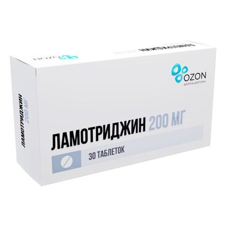 Фото Ламотриджин, таблетки 200 мг, 30 шт.