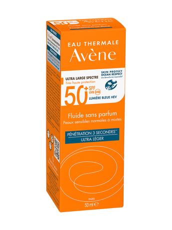 Фото Avene солнцезащитный флюид без отдушек SPF50+, 50 мл