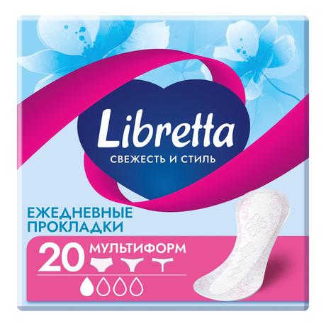 Фото Прокладки ежедневные Libretta Свежесть и стиль Мультиформ, 20 шт.