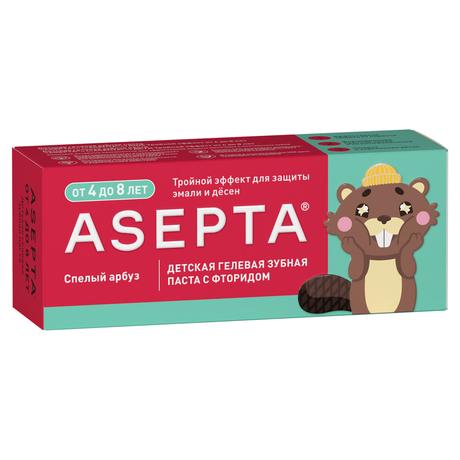 Фото Асепта Kids Тройной эффект зубная паста гелевая от 4 до 8 лет, туба 50 мл