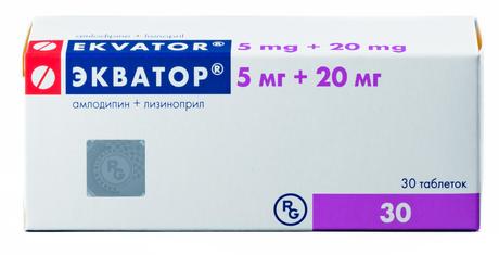 Фото Экватор, таблетки 5 мг+20 мг, 30 шт.