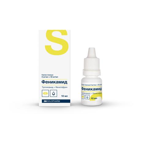 Фото Феникамид софт, капли глазные 8 мг/мл+50 мг/мл, 10 мл