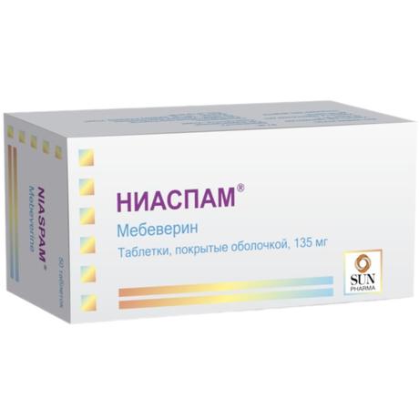 Фото Ниаспам, таблетки покрытые пленочной оболочкой 135 мг, 50 шт.