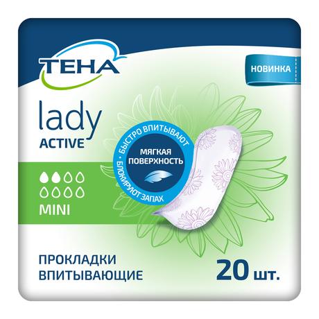 Фото Тена Lady прокладки Active Mini, 20 шт.