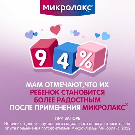 Фото Микролакс раствор для ректального введения (микроклизмы) для детей с 0 лет 5мл, 4 шт.