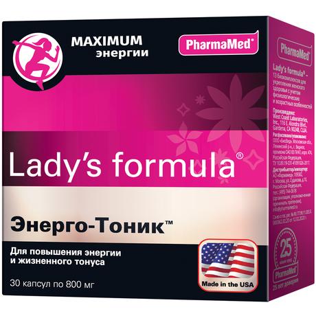 Фото Lady's formula Энерго-Тоник, капсулы 0.8 г, 30 шт.