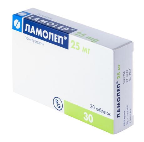 Фото Ламолеп, таблетки 25 мг, 30 шт.