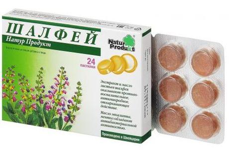 Фото Шалфей Натур Продукт, пастилки 2.5 г, 24 шт.
