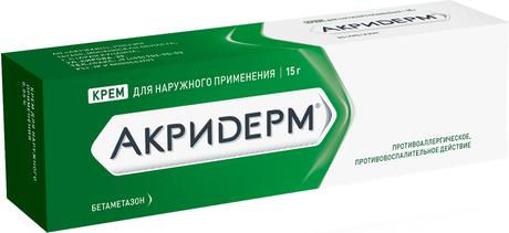 Фото Акридерм, крем 0.05%, 15 г