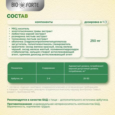 Фото Нефробиотик BioForte, таблетки 300 мг, 60 шт.