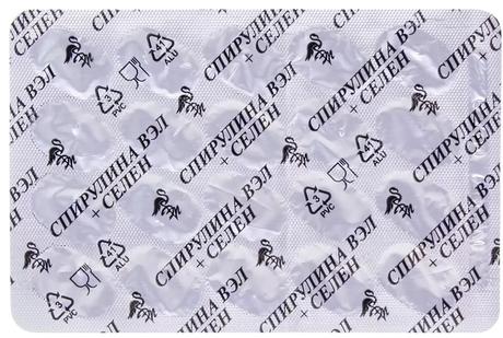 Фото Спирулина ВЭЛ+Селен, таблетки 0,5 г, 120 шт.