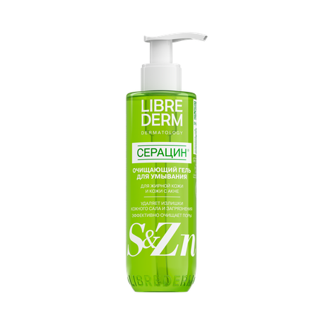 Фото Либридерм Серацин очищающий, гель для умывания, 200 мл