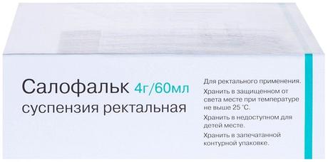Фото Салофальк, суспензия ректальная 4 г/60мл, 7 шт.