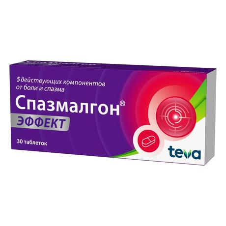 Фото Спазмалгон Эффект, таблетки покрыт. плен. об., 30 шт.