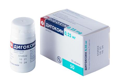 Фото Дигоксин, таблетки 0,25 мг, 50 шт.