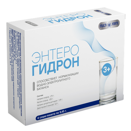 Фото Энтерогидрон MultiForte регидратационный комплекс, порошок саше 9,45 г,  4 шт.
