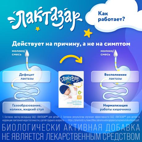 Фото Лактазар, капсулы детские 150 мг, 50 шт.