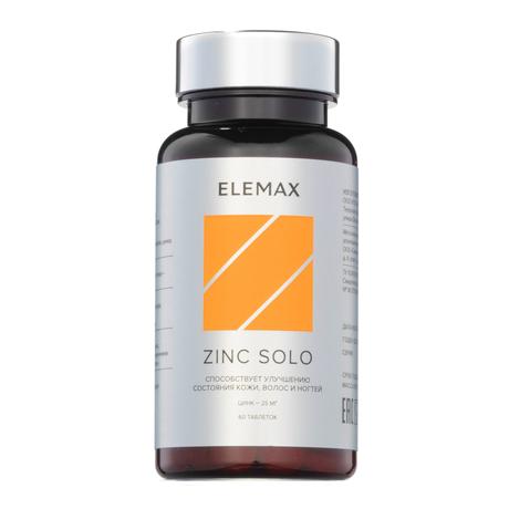 Фото ELEMAX Цинк Соло, таблетки 500 мг, 60 шт.