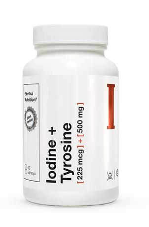 Фото Elentra Nutrition Йод +Тирозин, капсулы 225 мг +500 мг, 60 шт.