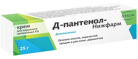Фото Д-Пантенол-Нижфарм, крем 5%, 25 г