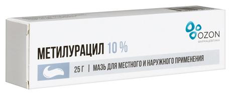 Фото Метилурацил, мазь 10 %, туба 25 г