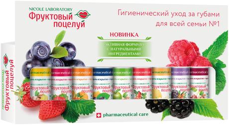 Фото Помада губная Michel Фруктовый Поцелуй микс, набор 9 шт.