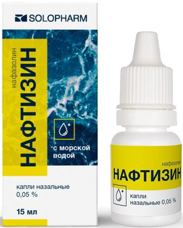 Фото Нафтизин Плюс, капли 0.05%, 15 мл