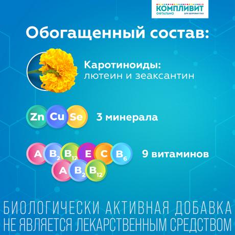 Фото Компливит Офтальмо табл. п/о плен х30