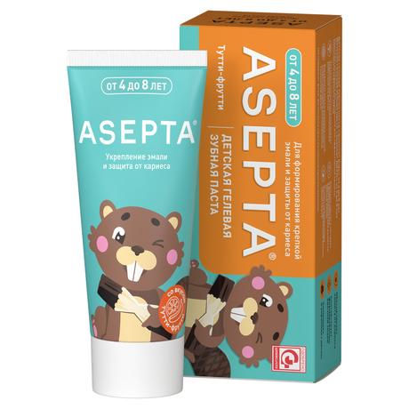 Фото Асепта Kids, гелевая зубная паста (от 4 до 8 лет), 50 мл