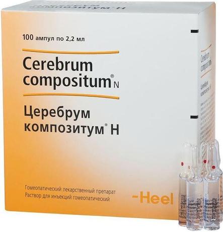 Фото Церебрум Композитум Н, раствор для инъекций, ампулы 2,2 мл, 100 шт.