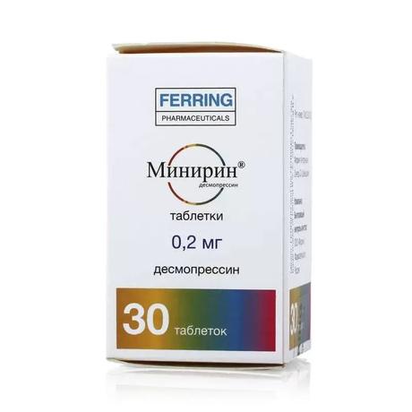Фото Минирин, таблетки 0.2 мг, 30 шт.