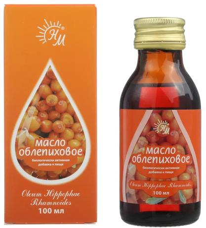 Фото Масло облепиховое пищевое 100 мл, 1 шт.