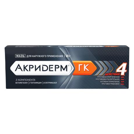 Фото Акридерм ГК, мазь 30 г