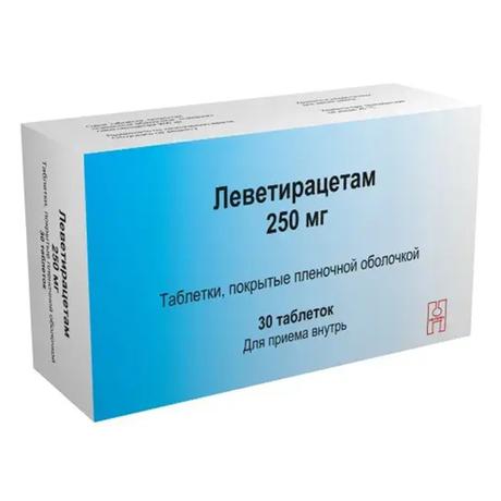 Фото Леветирацетам таблетки, покрытые пленочной оболочкой 250 мг, 30 шт. (Макиз-фарма)