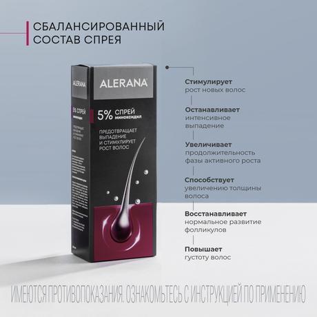 Фото Алерана, спрей 5%, 60 мл, 3 шт.