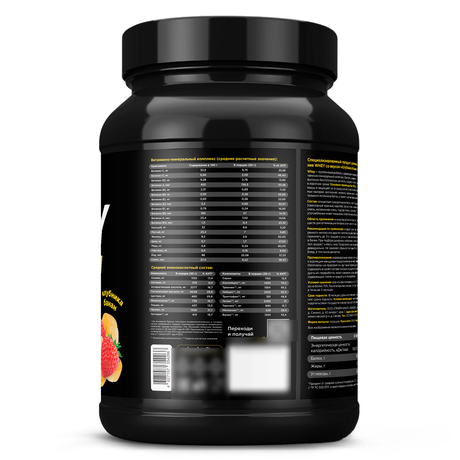 Фото WHEY Протеин, порошок (клубника-банан) 900 г, 1 шт.
