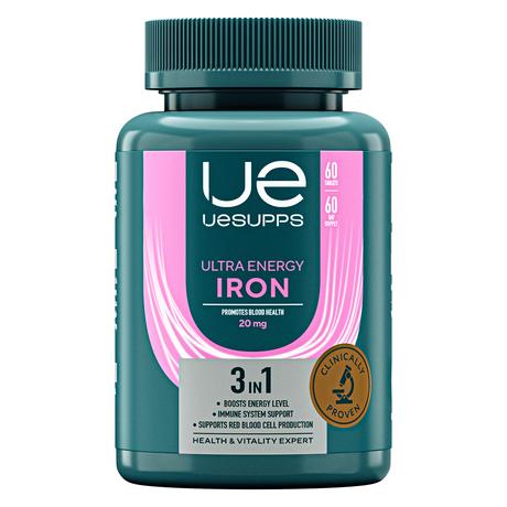 Фото UESUPPS Ультра Энерджи Железо, таблетки, 60 шт.