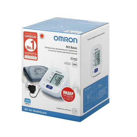 Фото Omron M2 Basic, тонометр автоматический с адаптером НЕМ-7121-ARU