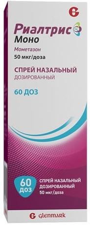 Фото Риалтрис Моно, спрей назальный 50 мкг/доза, 60 доз