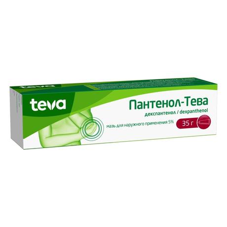 Фото Пантенол-Тева, мазь 5%, 35 г