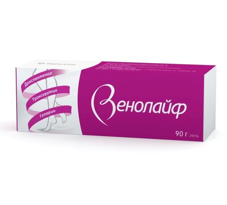 Фото Венолайф, гель 0,25%+5%+2%, туба 90 г